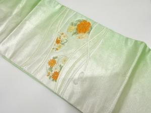花丸紋に組紐模様　刺繍　名古屋帯